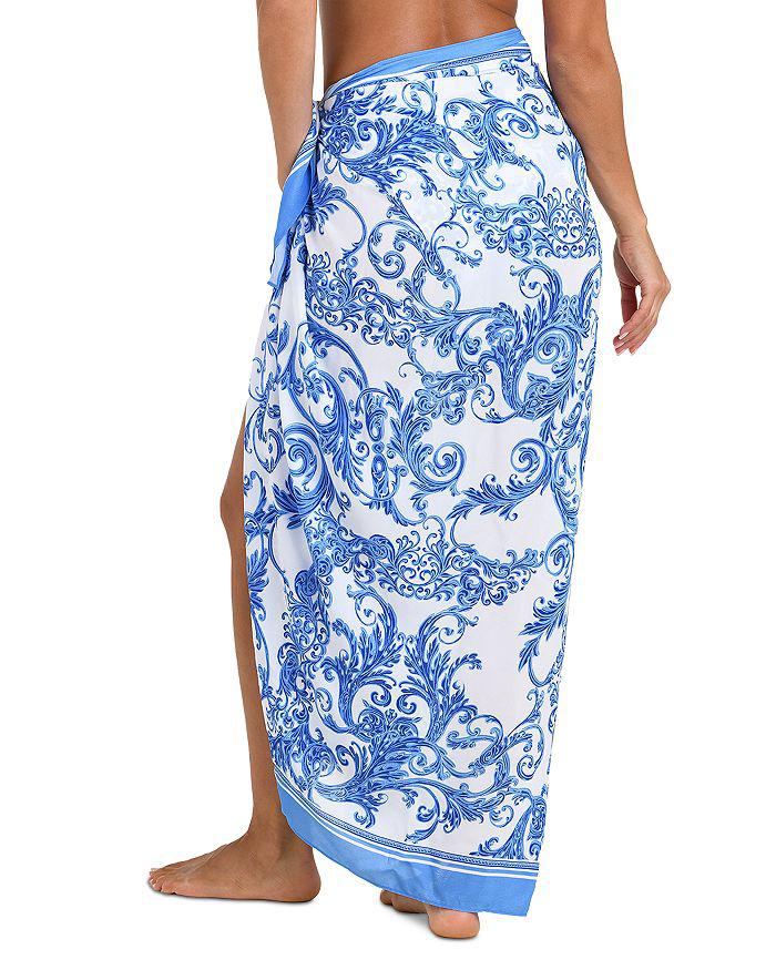 L'Agence Maribel Baroque Pareo Swim Cover-Up