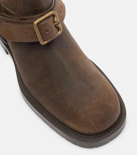 Burberry Soft Saddle suede knee-high boots 5