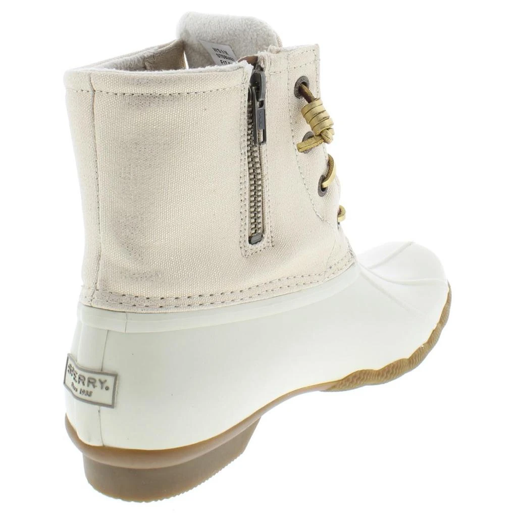 Sperry Saltwater Womens Metallic Canvas Pac Boots 2