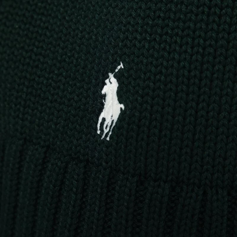 Ralph Lauren Dark green Big-Fit sweater with inlaid logo 4
