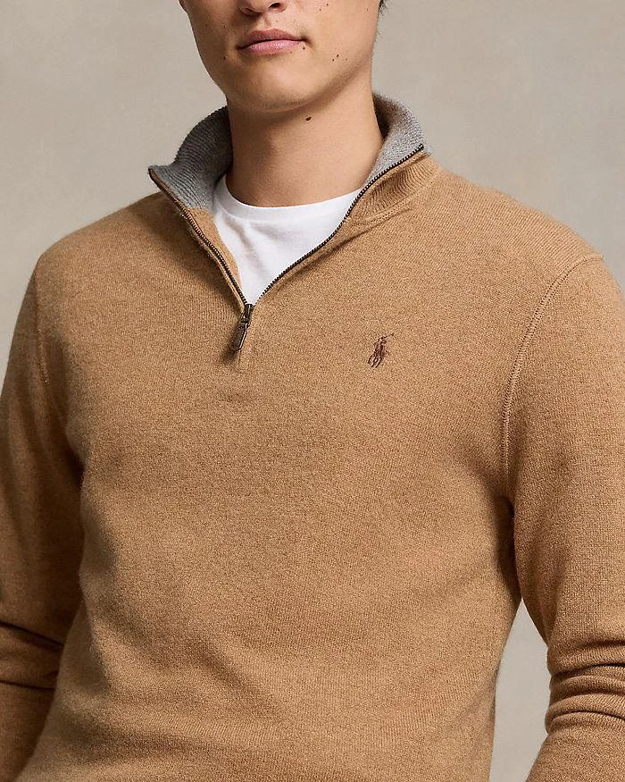 Ralph Lauren Cashmere Regular Fit Quarter Zip Mock Neck Sweater - Exclusive 4