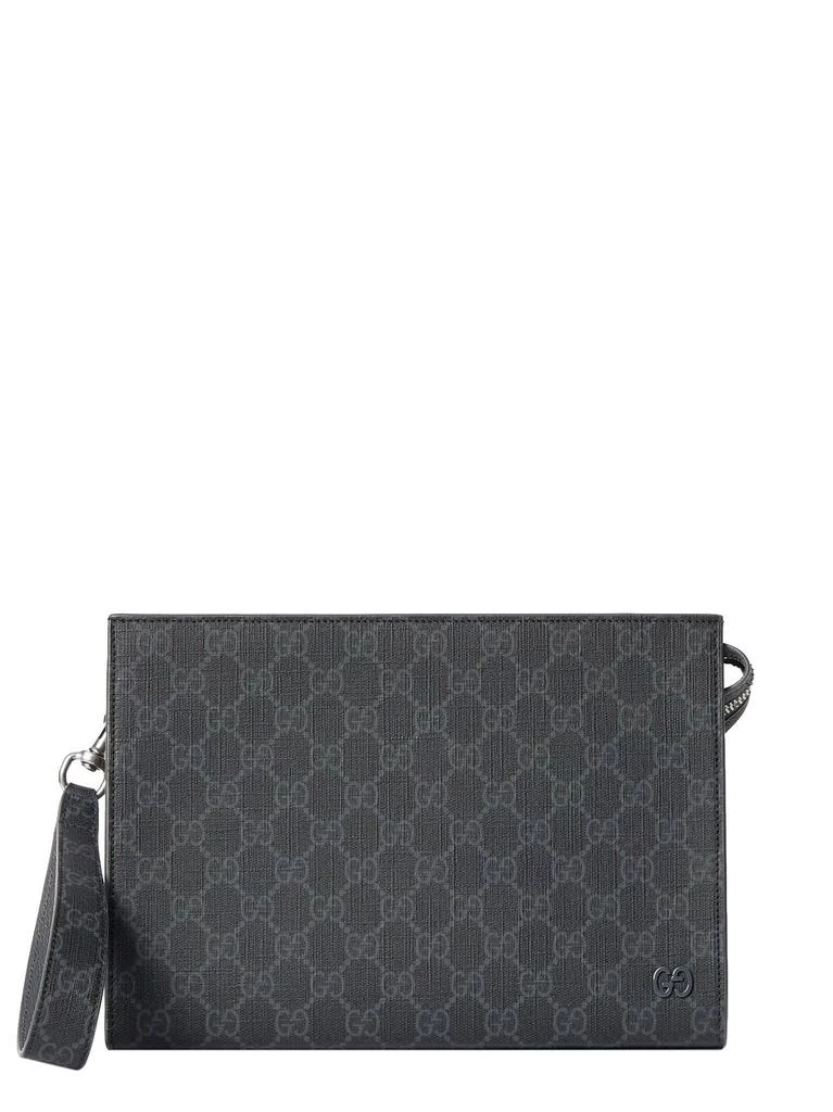 Gucci Gucci GG Detailed Zipped Clutch Bag 1