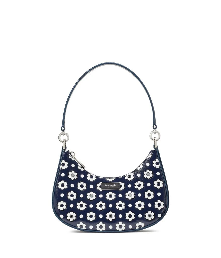 Shop Sam Icon Daisy Dot Appliqued Saffiano Leather Small Convertible ...