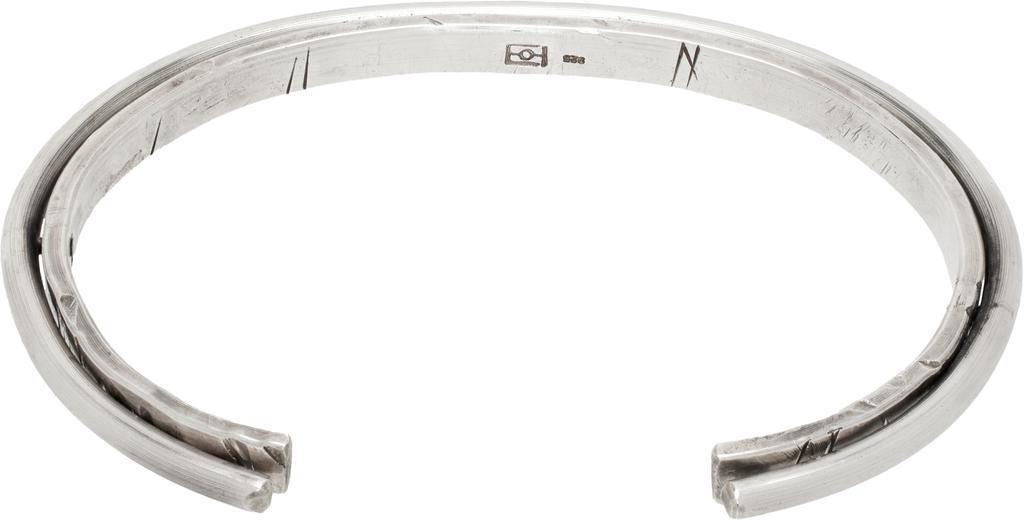 Title of Work Silver Double Cuff Bracelet