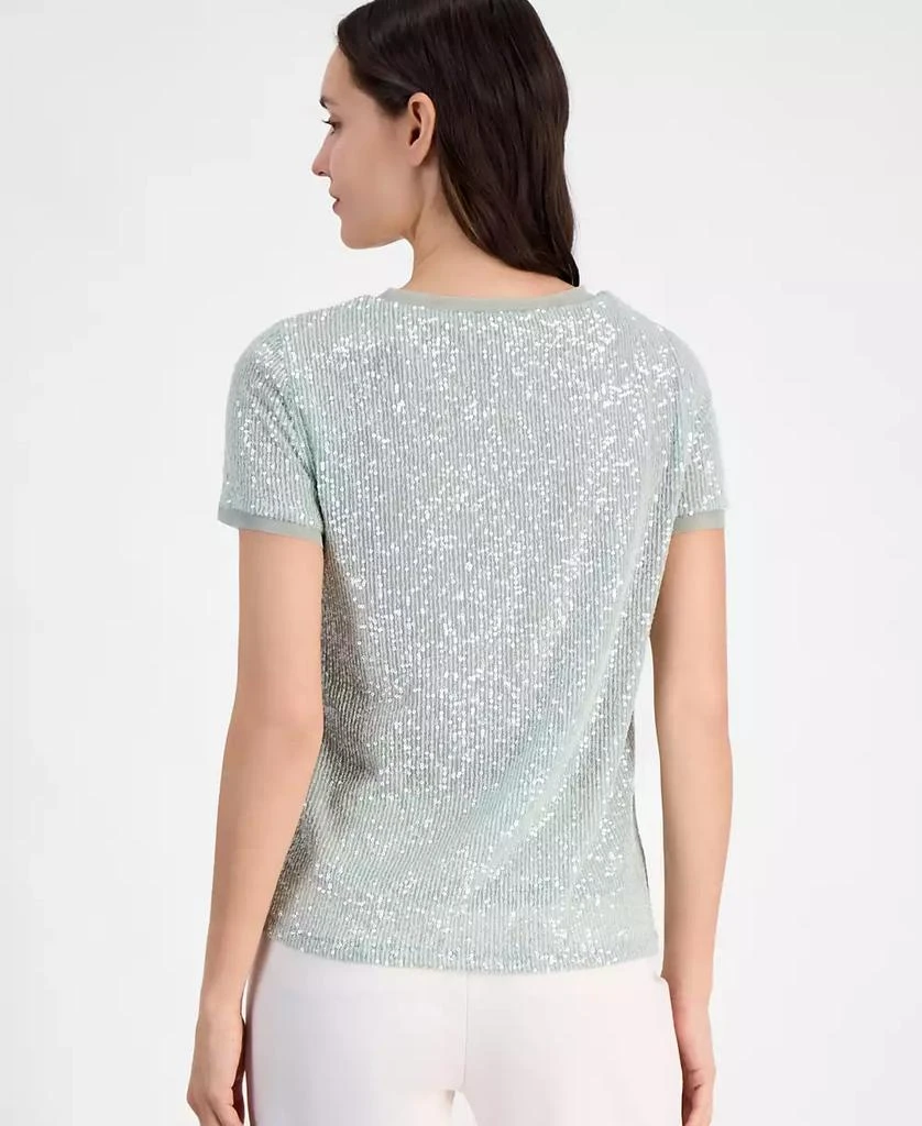 Anne Klein Women's Sequined T-Shirt 2