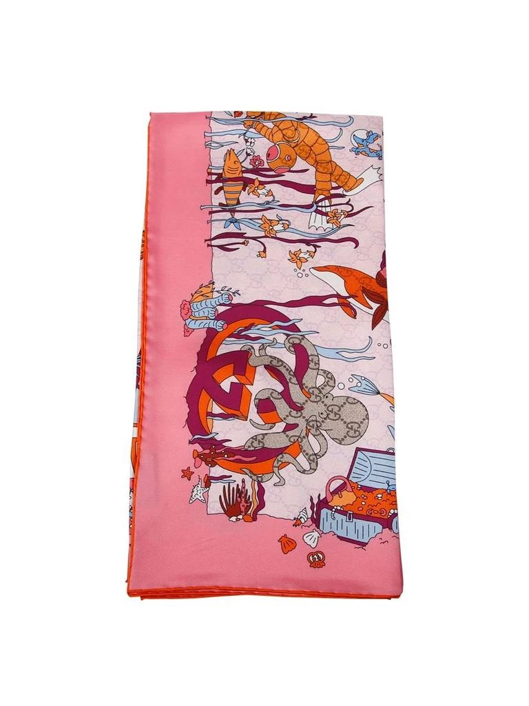 Gucci Gucci Graphic Print Scarf