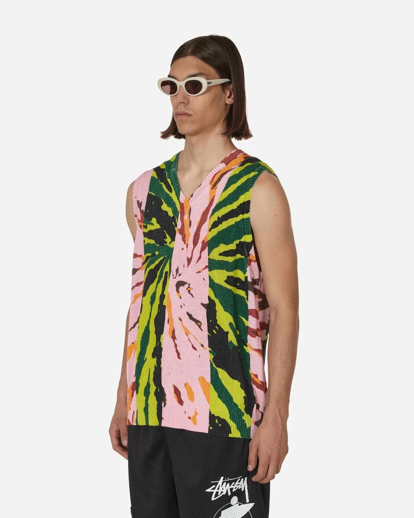 STUSSY Printed Sweater Vest Pink 2