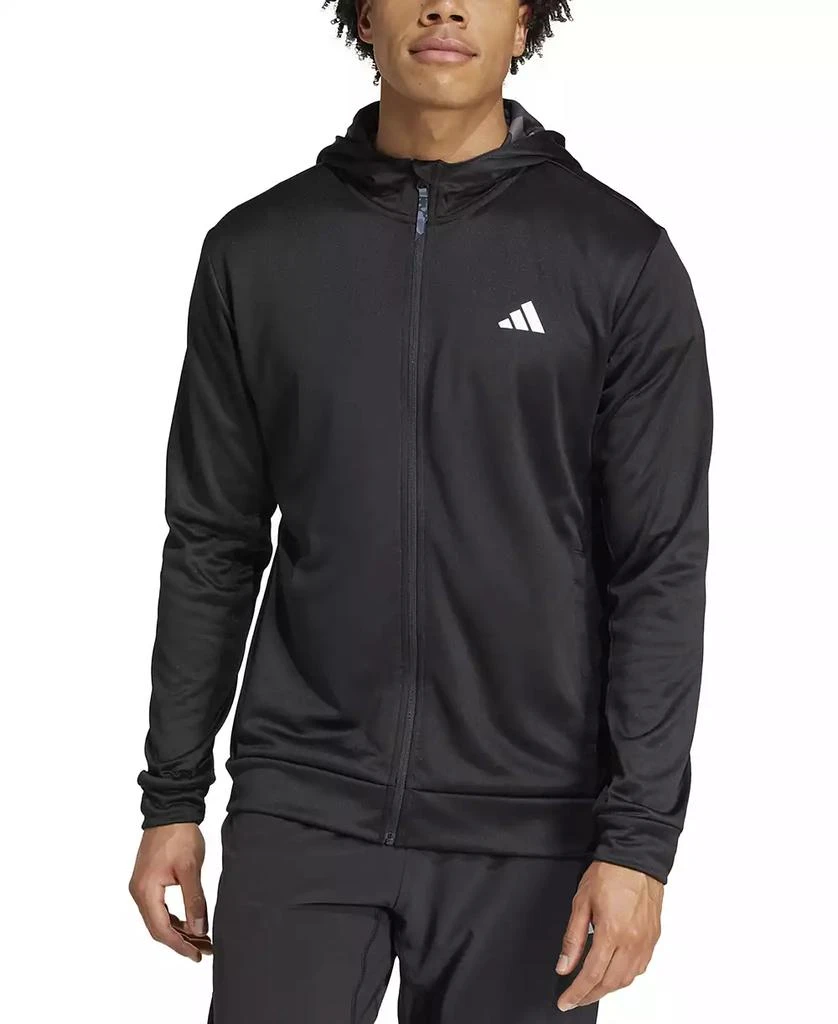 Adidas Men's AEROREADY Camo-Trim Zip Training Hoodie 1