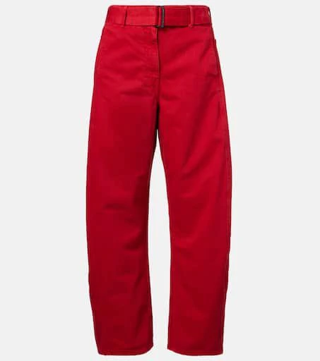 Magda Butrym Belted mid-rise barrel-leg jeans 1