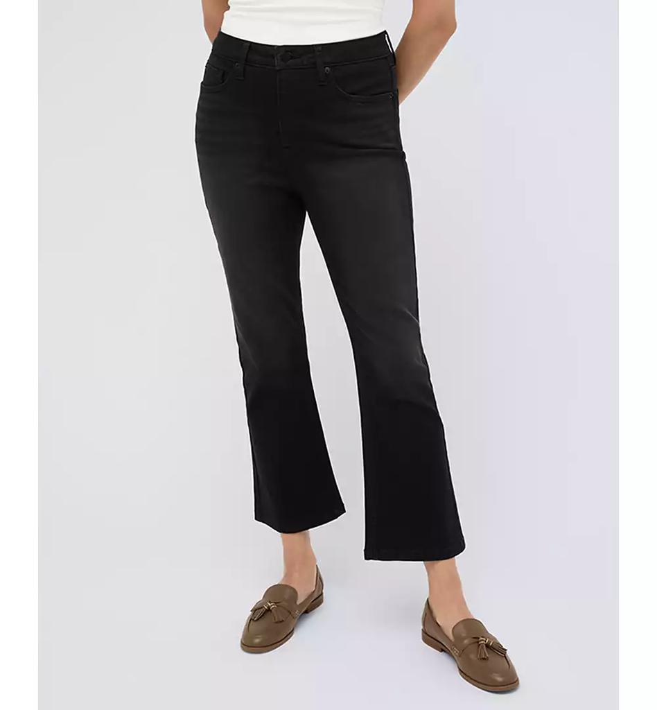 Kenneth Cole Women's Denim High Rise Cropped Kick Flare Pants