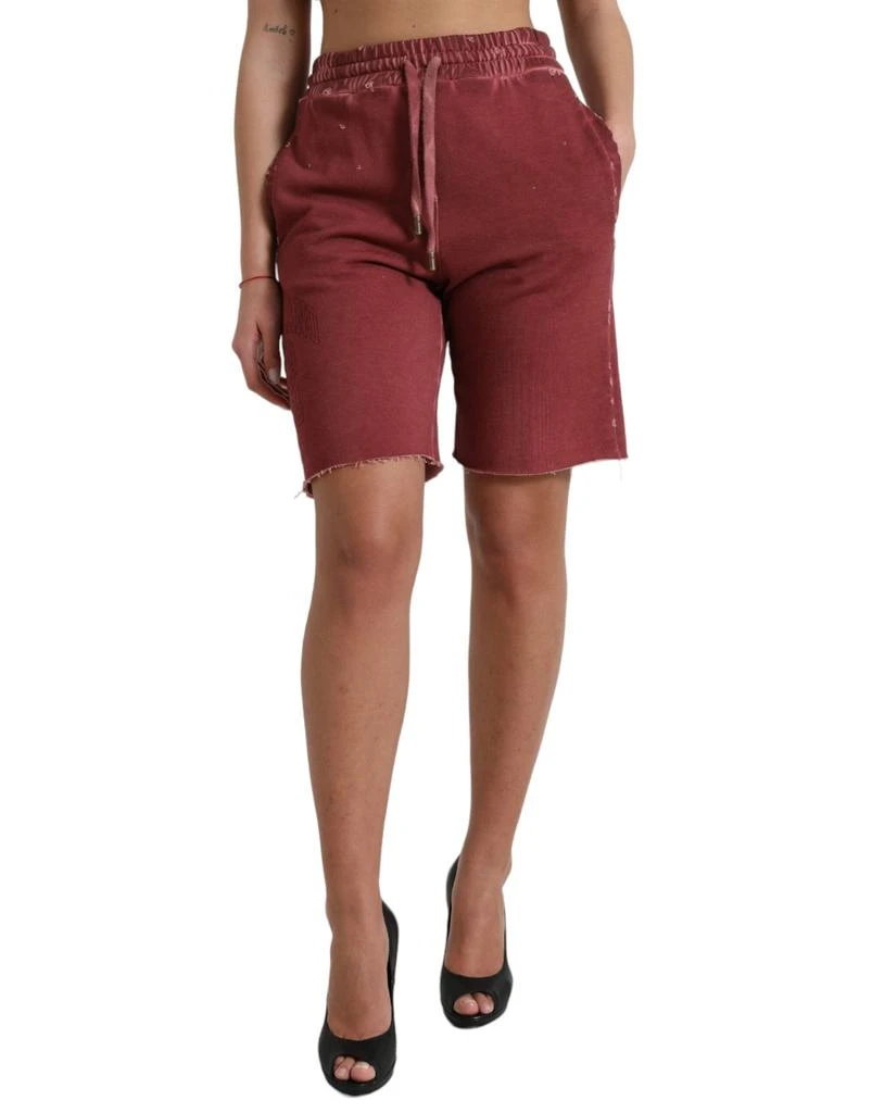 Dolce & Gabbana Chic High-Waist Designer Women's Sweatshorts 1