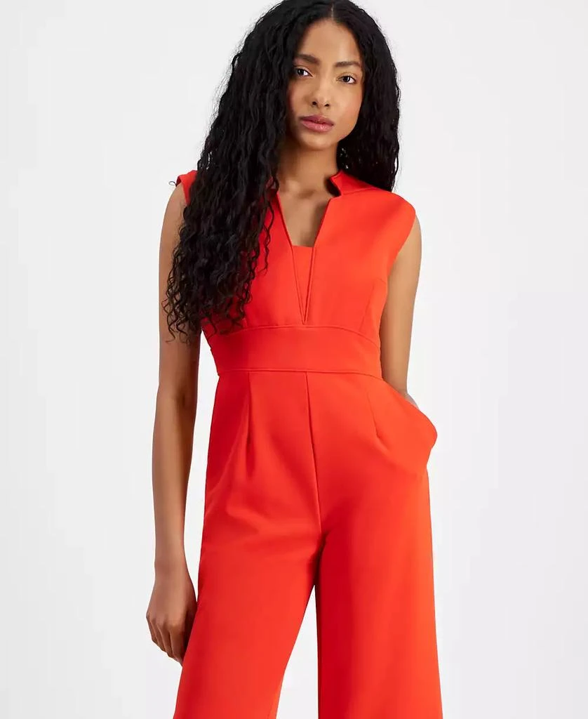 Tahari Petite Star-Neck Jumpsuit 3