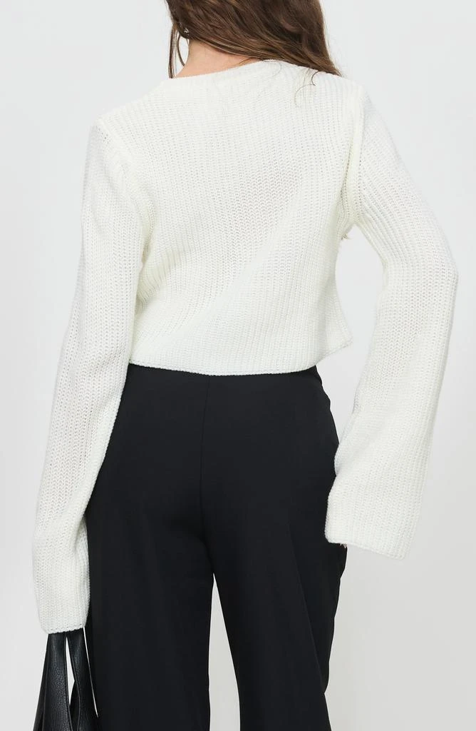 Princess Polly Coastline Bell Sleeve Crop Sweater 2