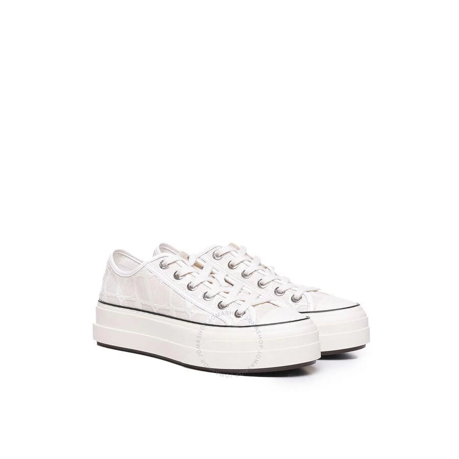 Valentino Ladies Ivory/Fondant/Black Toile Iconographe Platform Low Top Sneakers 3
