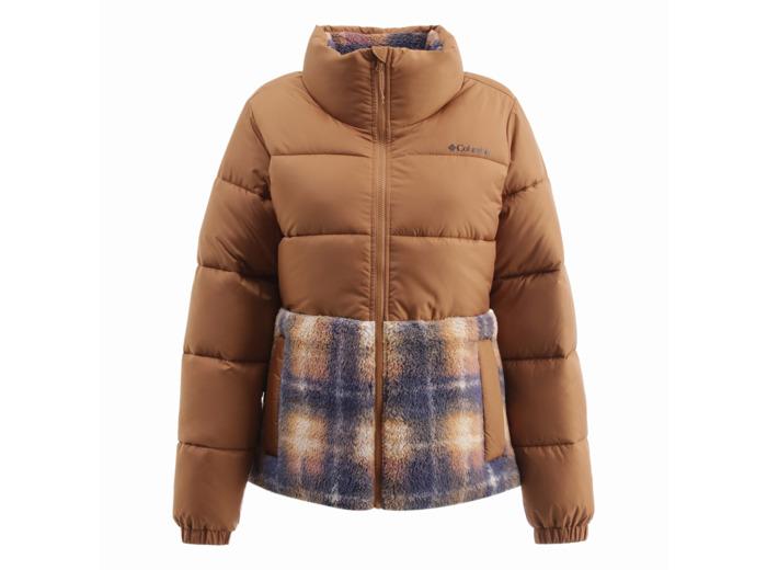 W SHADOW CLIFFS FS SHERPA HYBRID JACKET Marron – On Sale Now with