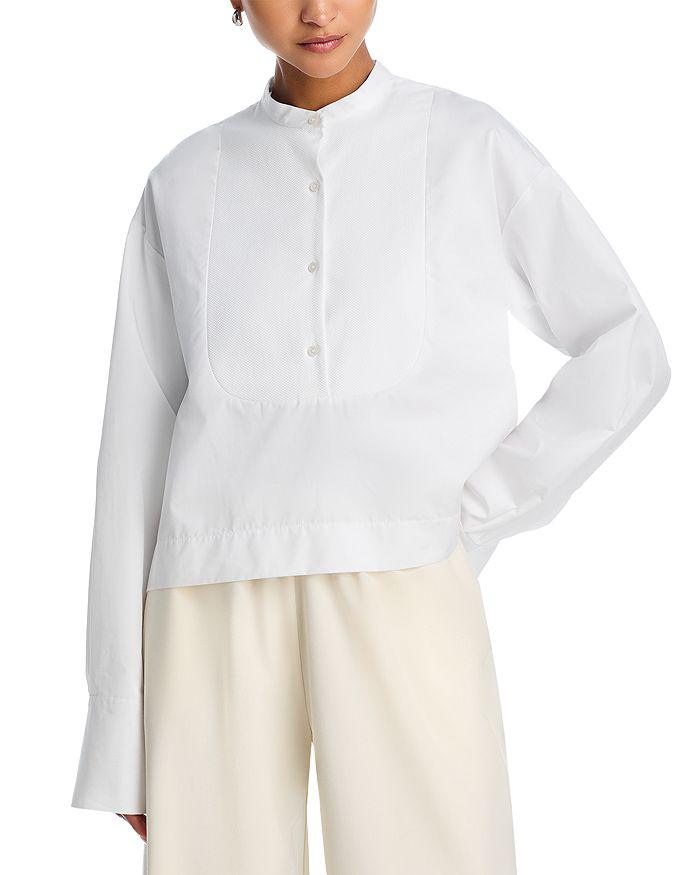 Tシャツ・カットソー Fabiana Filippi Relaxed-Fit Cotton Top With Wide Neckline Fabiana Filippi Relaxed-Fit Cotton Top With Wide Neckline