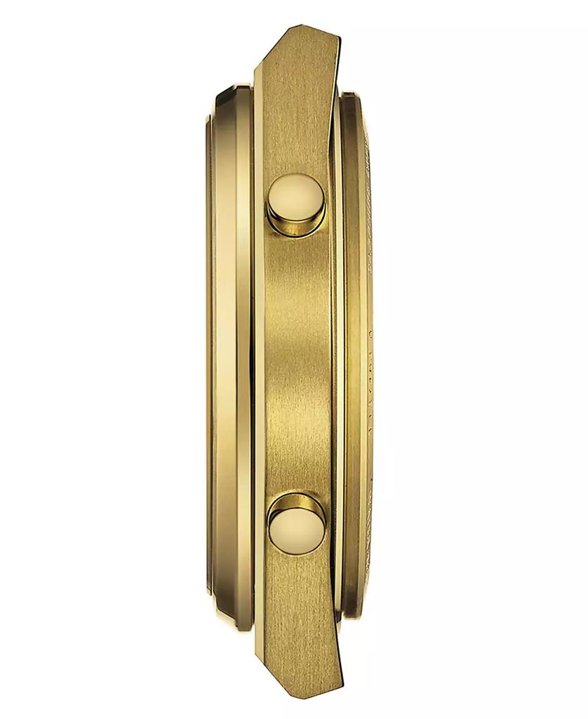Tissot Men's Digital PRX Gold PVD Stainless Steel Bracelet Watch 40mm
