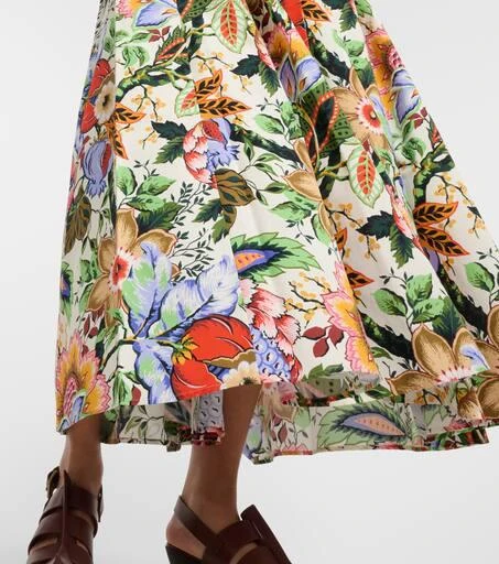 ETRO Floral cotton midi shirt dress 6
