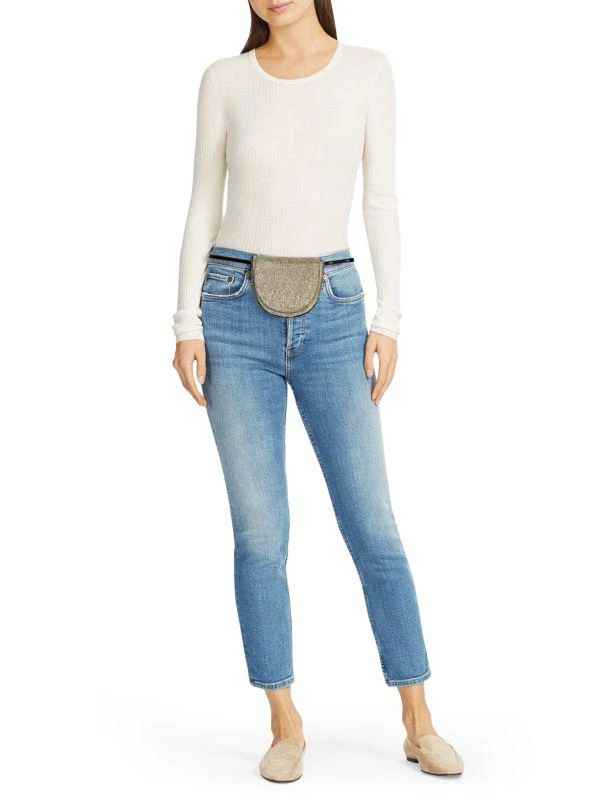 Ganni Metallic Convertible Crossbody Bag 5