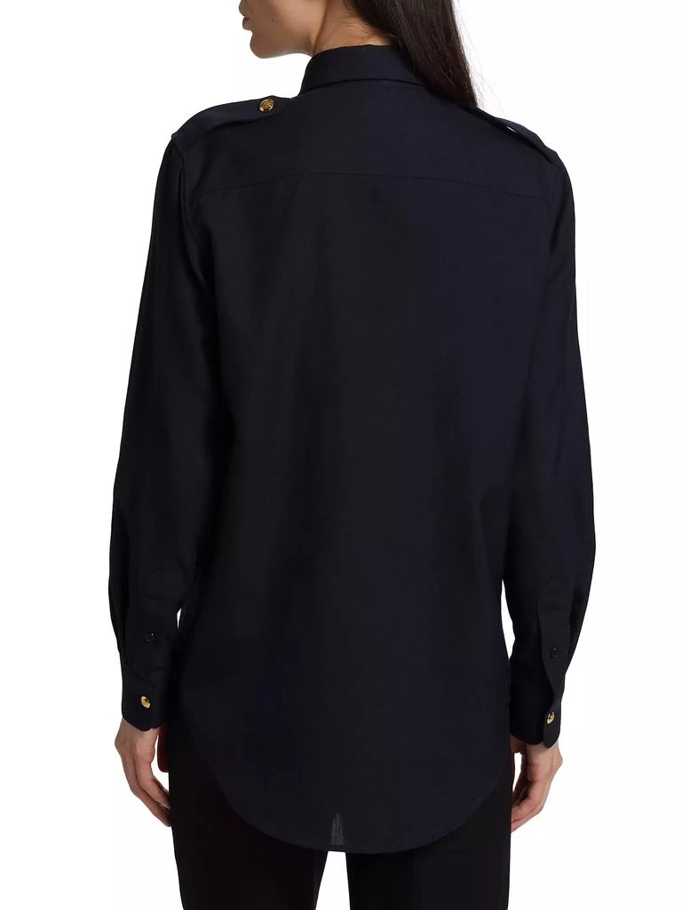 Nili Lotan Jeanette Wool Shirt 5