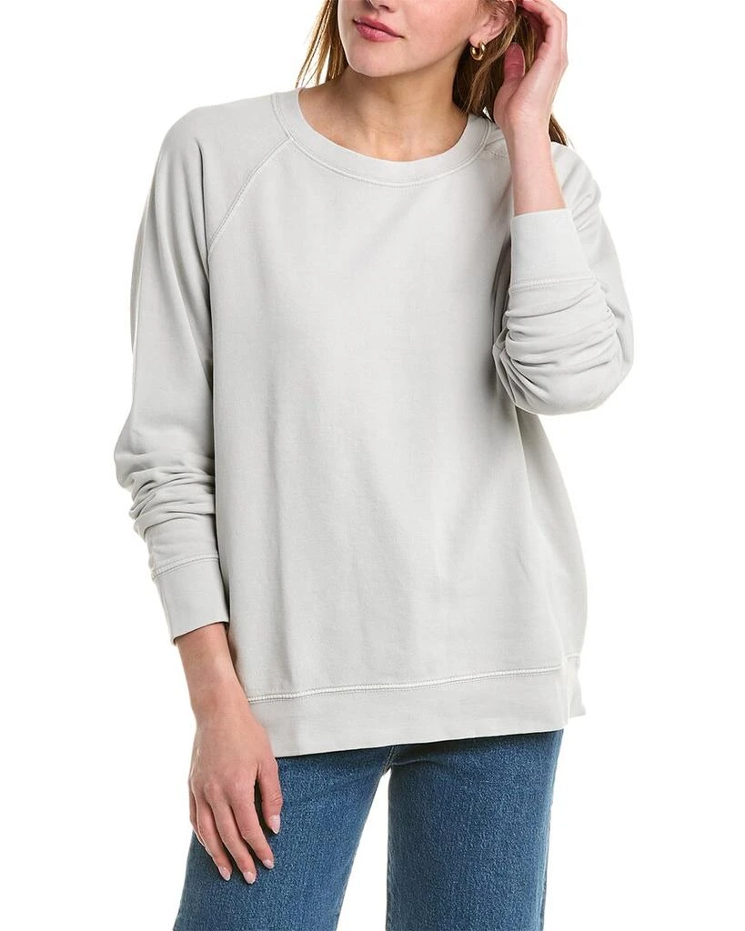 Onia Onia Garment Dye Oversized Crewneck Sweatshirt 1