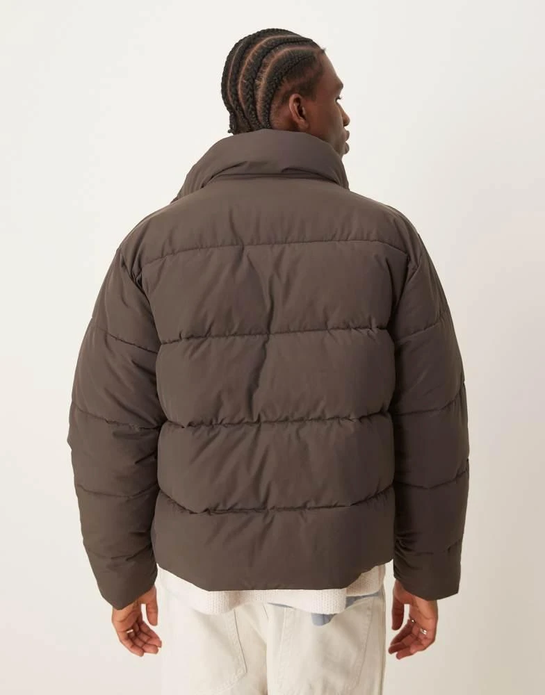 Abercrombie & Fitch Abercrombie & Fitch ultra puffer jacket in brown 2