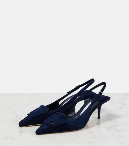 Jimmy Choo Frances 60 suede slingback pumps 4