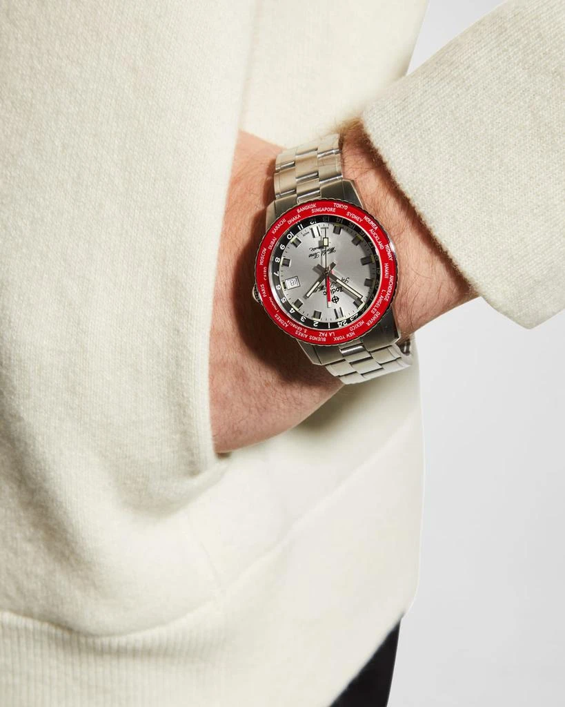 ZODIAC Men's Super Sea Wolf World Time Bracelet Watch 2