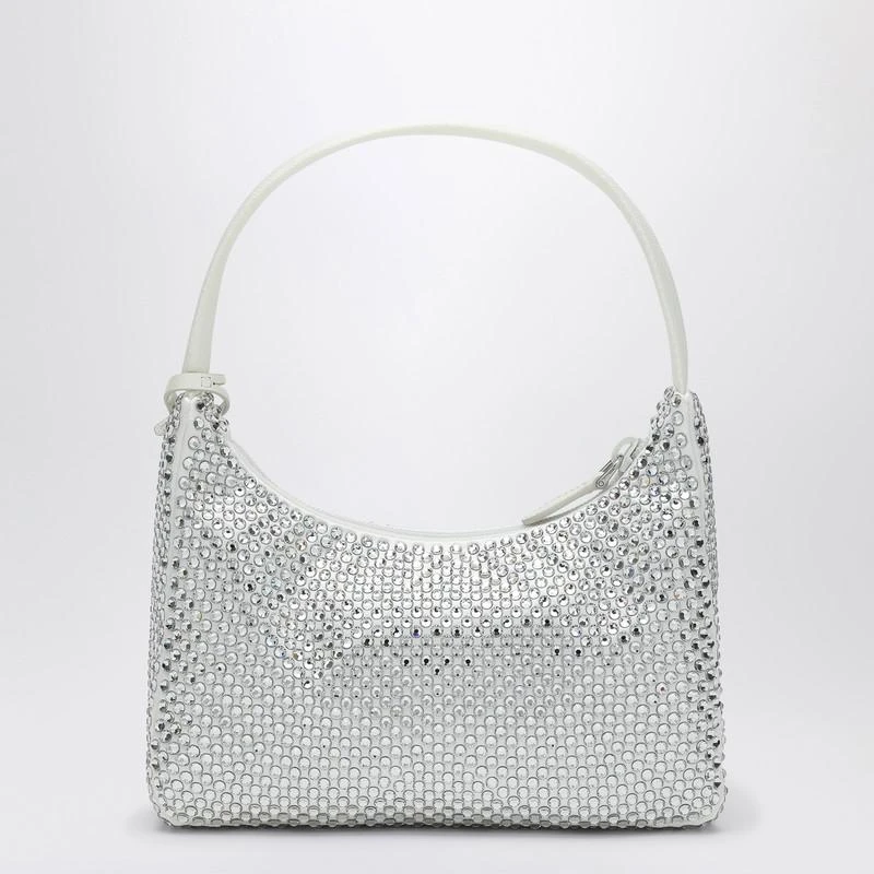 Prada White Re-Edition handbag with crystals 4