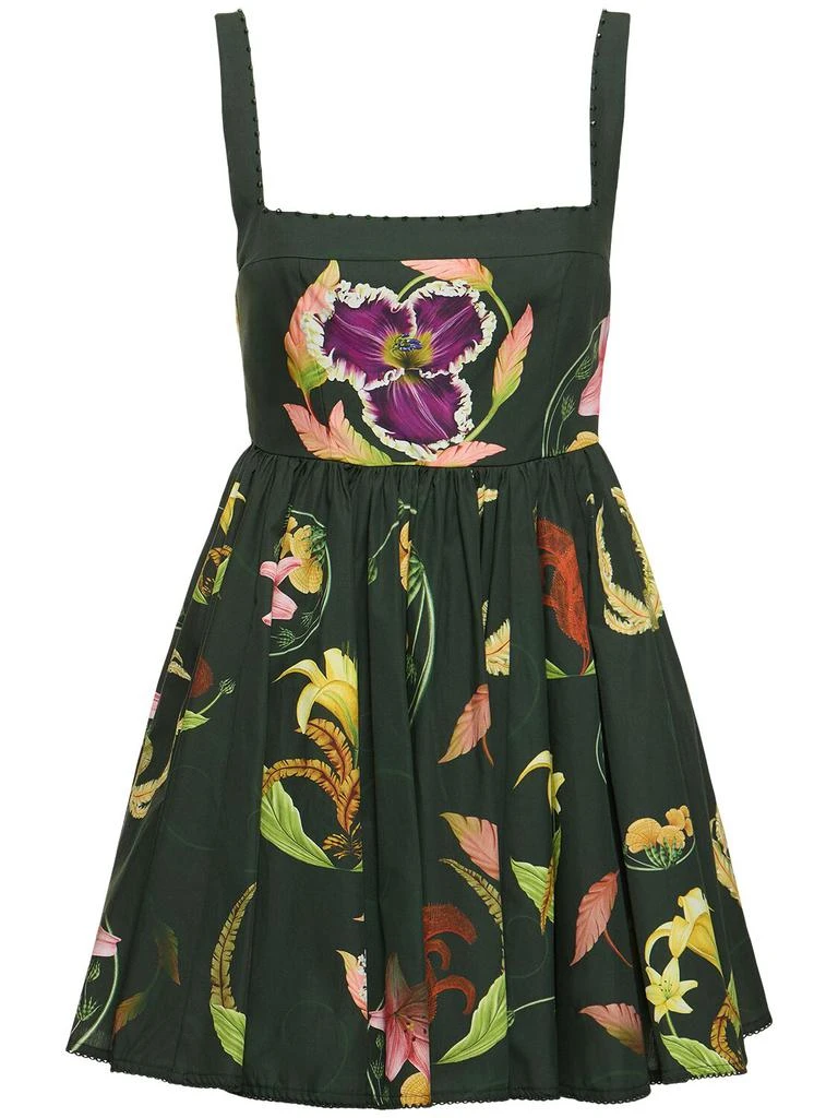 Agua by Agua Bendita Hierbabuena Printed Cotton Mini Dress 1