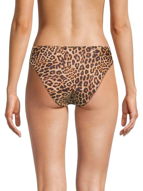 Milly Cabana Niki Leopard Print Bikini Bottom 3