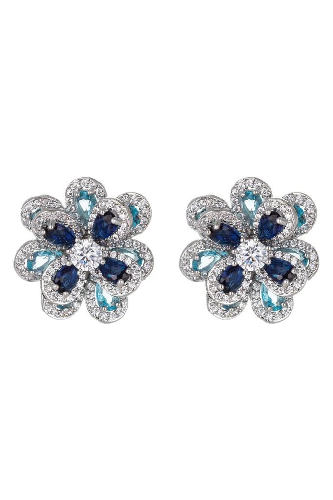 Eye Candy LA Lizzie CZ Earrings - Silver