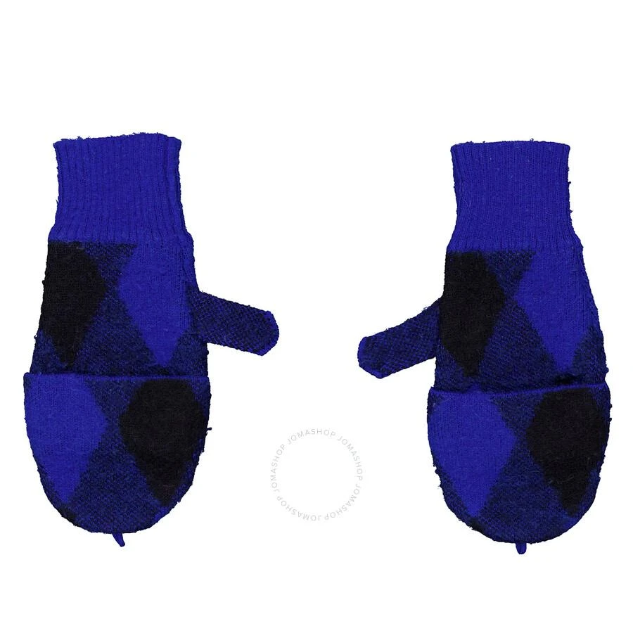 Burberry Argyle Check Wool Mittens 3