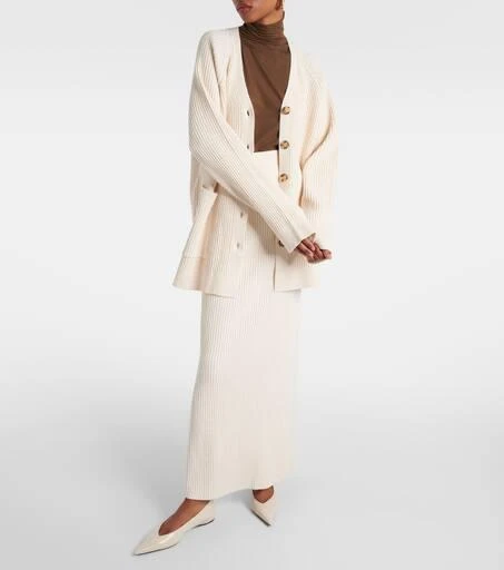 Totême Cotton-blend bouclé maxi skirt 2
