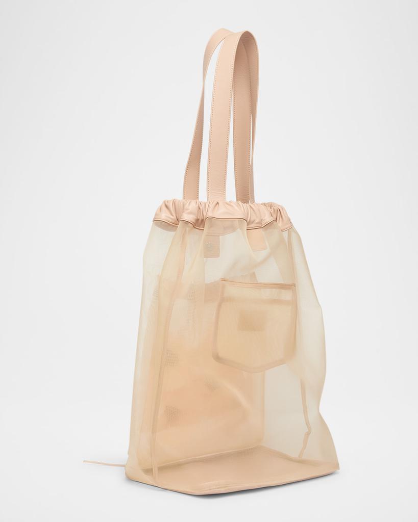 Sheer Stuffed Carnation Pocket Tote Bag – On Sale Now with