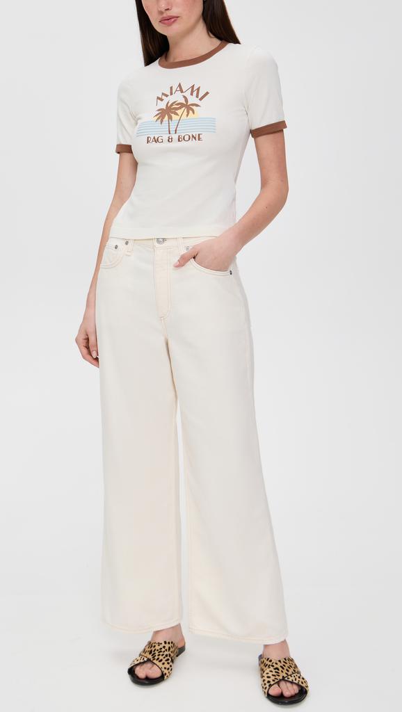 Rag & Bone Featherweight Andi High Rise Wide Leg Jeans