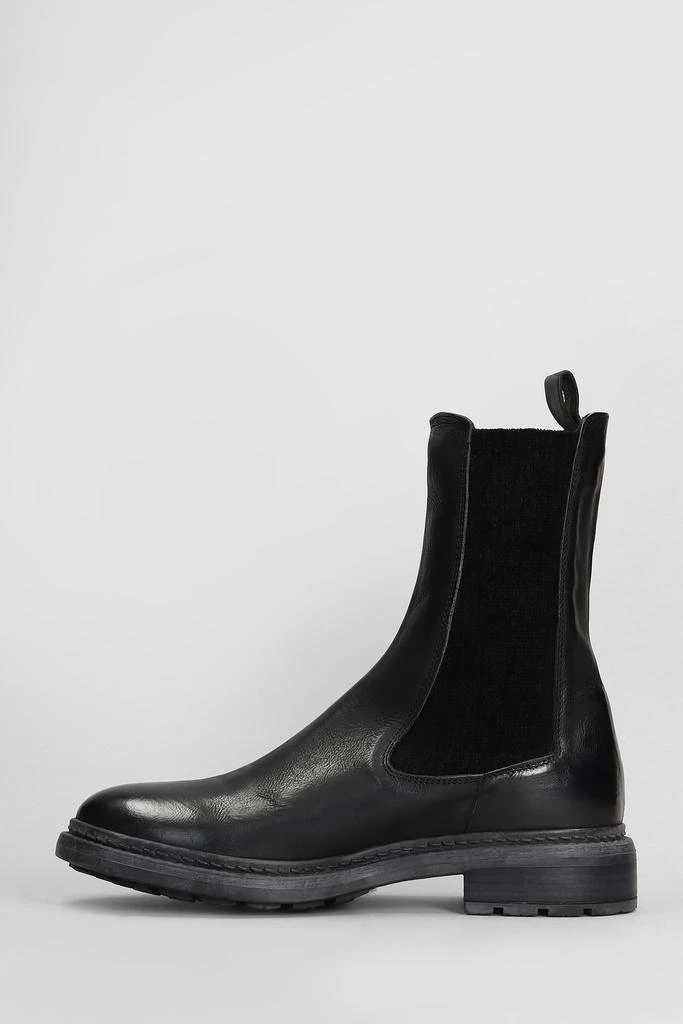 Julie Dee Combat Boots In Black Leather 3