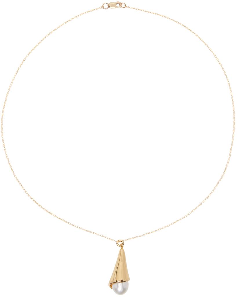 Sophie Buhai Gold Pearl Drop Pendant Necklace