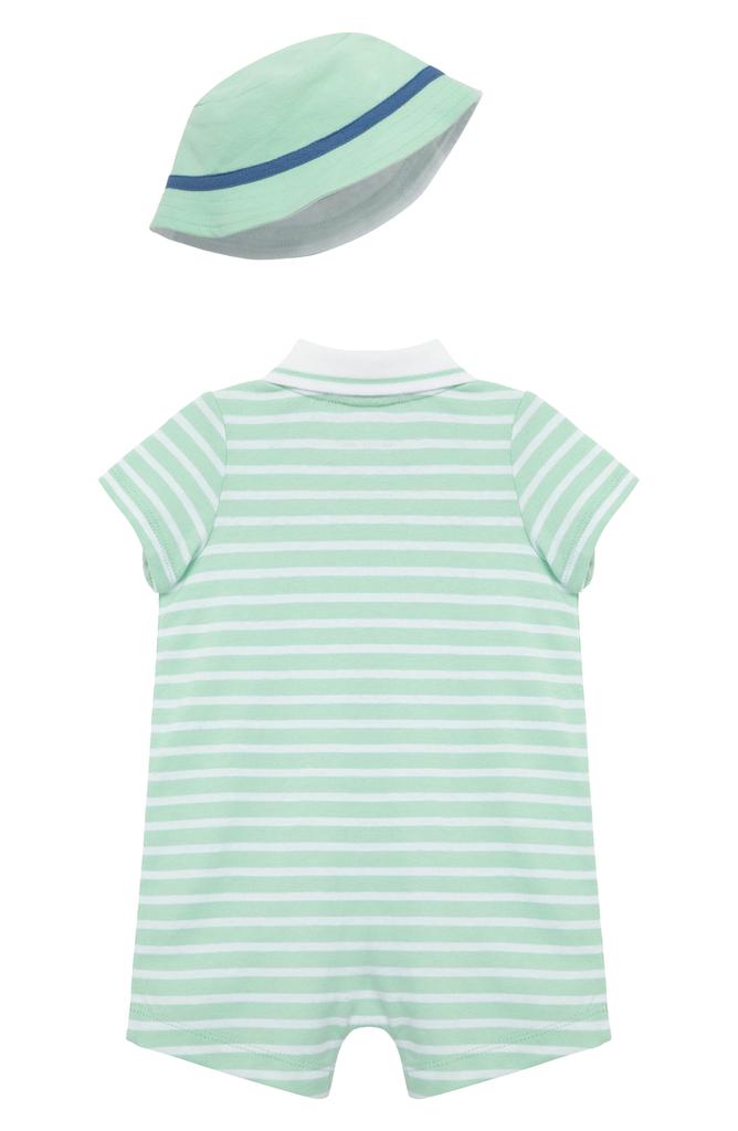 Little Me Whales Romper & Hat Set