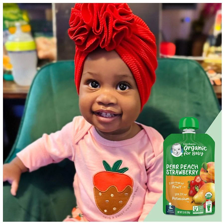 Gerber 2nd Foods Baby Food Pear Peach Strawberry 8