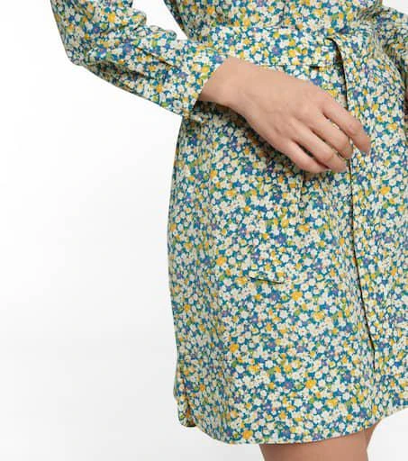 A.P.C. Melissa floral silk and cotton minidress 4