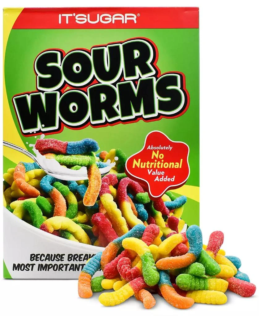 IT'SUGAR Sour Worms Cereal Gift Box, 24 oz 1