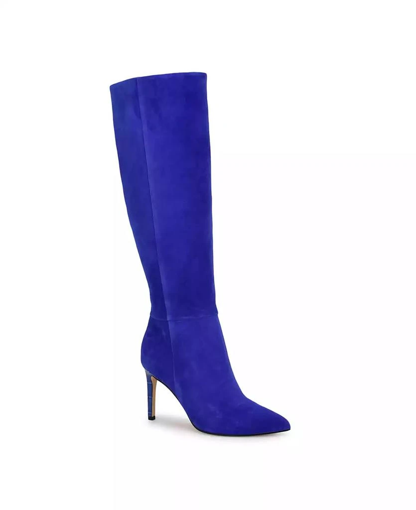 Nine West Women's Richy Pointy Toe Knee High Stiletto Boots 1