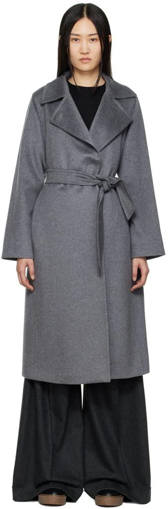 Max Mara Gray Manuela Icon Coat 1