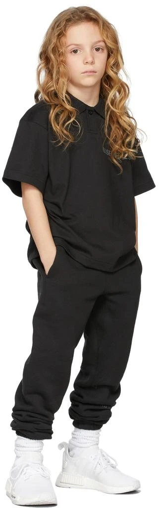 Essentials Kids Black Jersey Polo 1