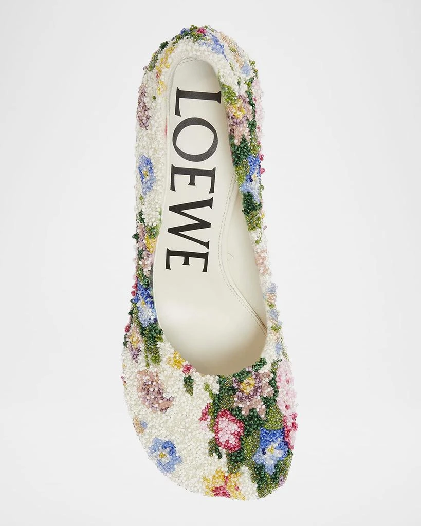 Loewe Toy Floral Beaded Pumps 6