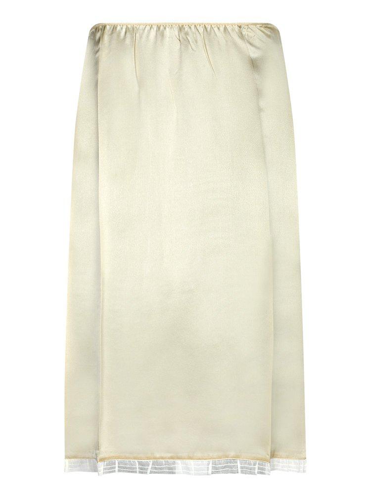 Prada Prada Satin Midi Skirt