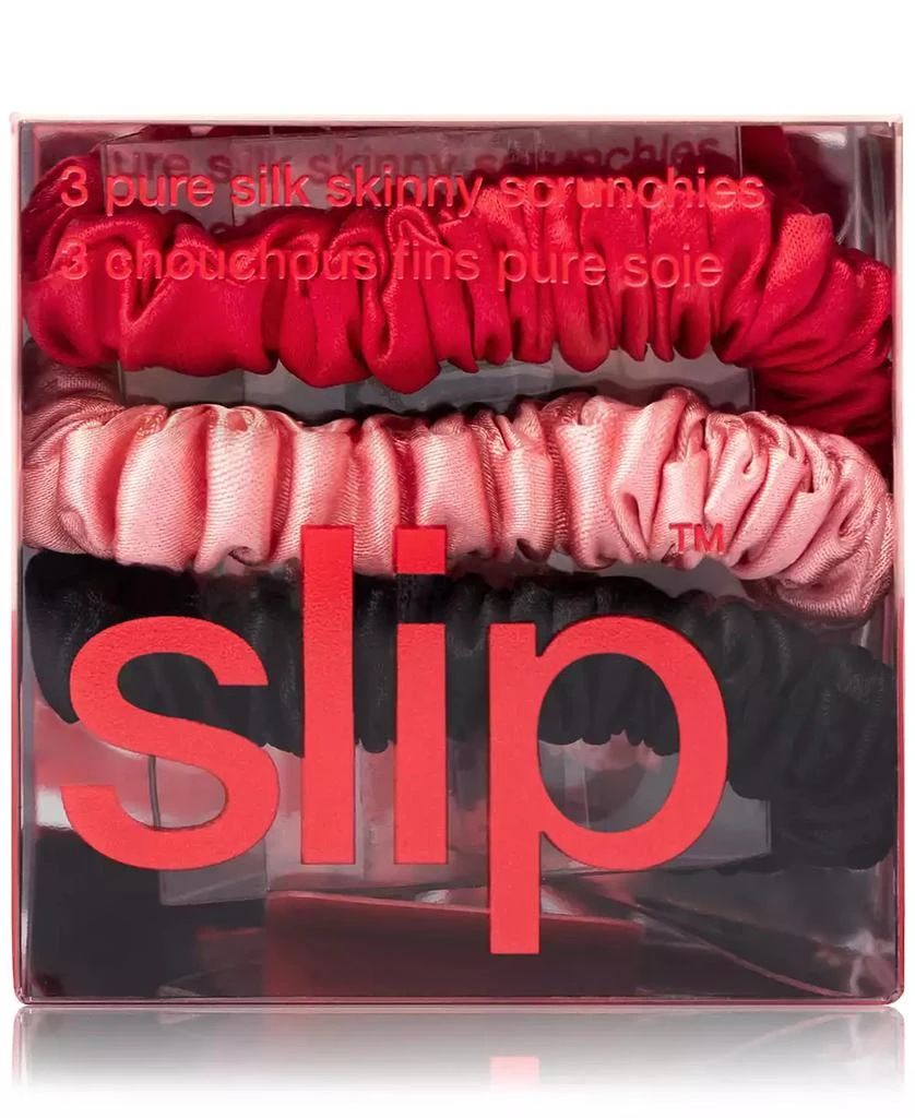 Slip 3-Pc. Pure Silk Skinny Scrunchies Set 3