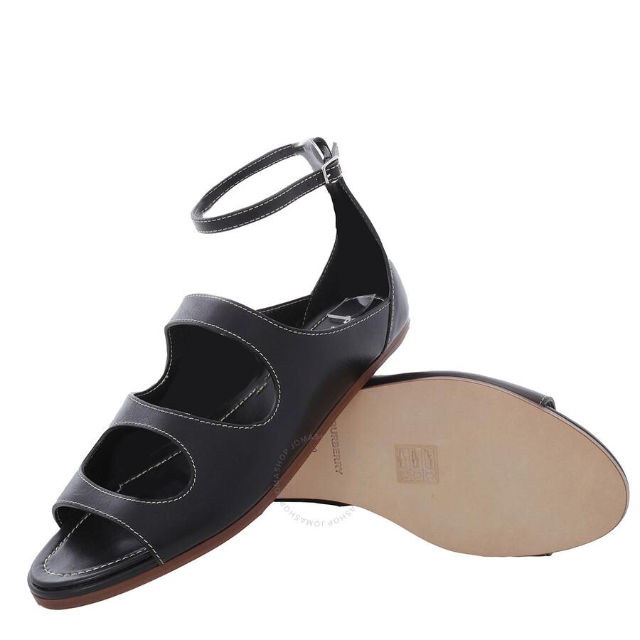 Burberry Ladies Black Kiersten Sandals