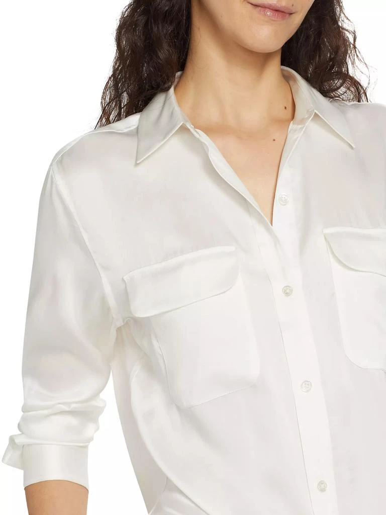 Equipment Signature Button-Up Silk Blouse 6